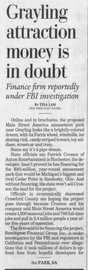 Main Street America Amusement Park (Cancelled) - Jul 8 2008 Financing Worries (newer photo)